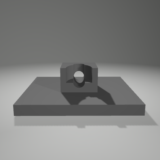 Wooden Picture Hanging Bracket (without hole) - 3D model önizlemesi