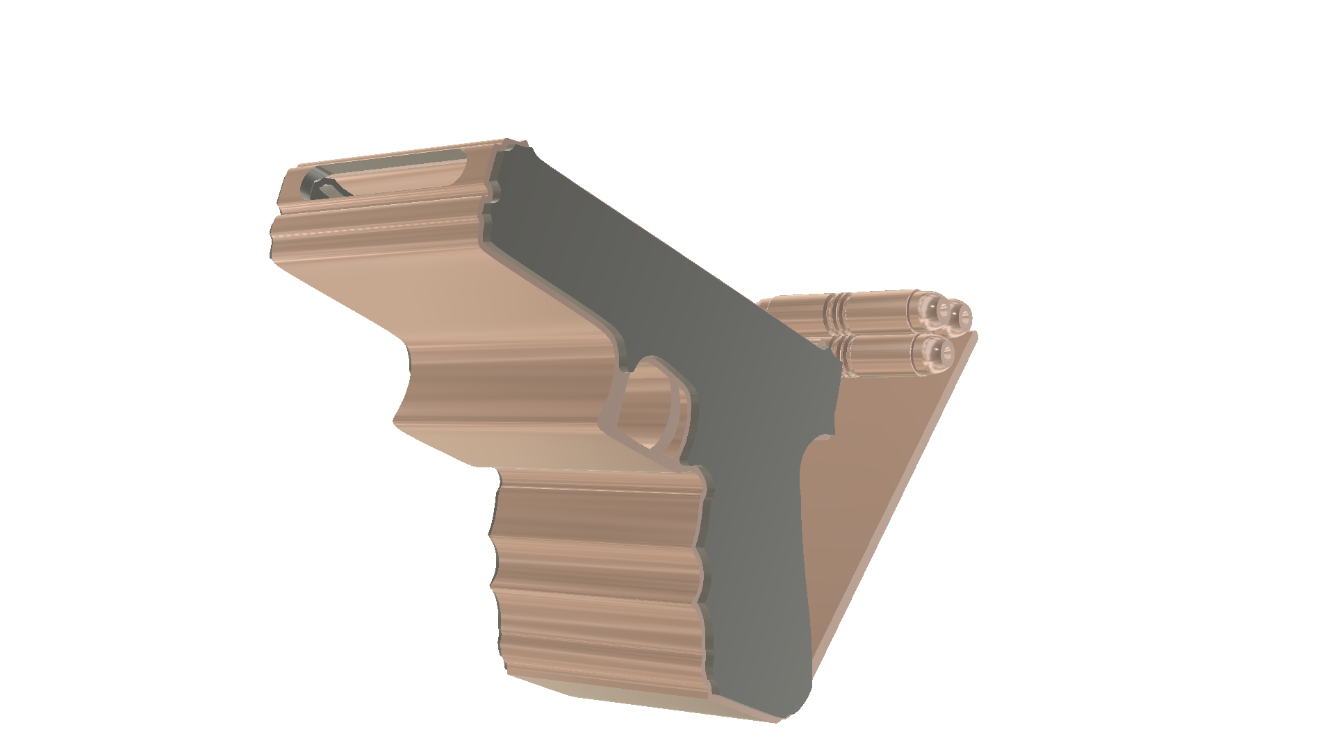Gun_Bullets_PS_Bank_04.png STL-Datei Pistole mit Kugeln Telefonständer mit Bank herunterladen • 3D-druckbare Vorlage, 3dPrinted4u