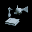Rainbow-trout-trophy-47.png rainbow trout / Oncorhynchus mykiss fish in motion trophy statue detailed texture for 3d printing