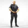 P1-1.24.jpg N1 American Police Officer Miniature Updated Pose 3D print model