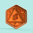 dice-d8-cutter-stamp-stl-file.png dice D8 cutter cookie and stamp
