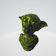 1.png Dobby bust Harry Potter WIREFRAME VORONOI WIREMESH MESH