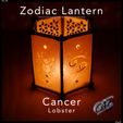 4-Cancer-Lobster-Print-1.jpg Zodiac Lantern - Cancer (Crab / Lobster)