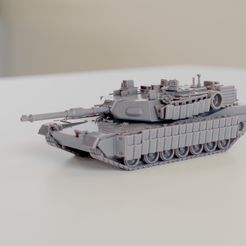 1.jpg Fichier STL M1A2 Abrams avec Tusk III・Objet pour impression 3D à télécharger, guaro3d