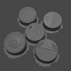Base-render.png STL file 28mm bases Space Ship/Industrial Design・3D printing design to download