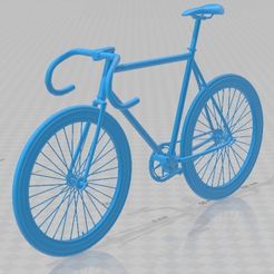 Fixed-Gear-Bianchi-Bicycle-1.jpg 3D file Fixed Gear Bianchi Printable Bicycle・Design to download and 3D print