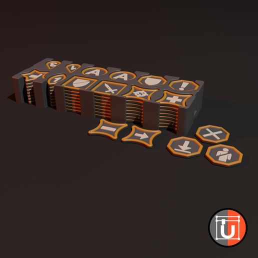 Token Set for Wargaming 3D model