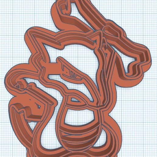 Marowak Cookie Cutter 3D model