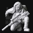 ss01a-mask-02.jpg Strife Series 01a - Cute Post-Apocalyptic Stalker Gir with Sniper Rifle & Covered Face