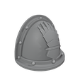 Mk2-Pad-Iron-Hands-v1-0001.png Shoulder Pad for MKII Power Armour (Iron Hands) v1