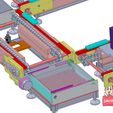 industrial-3D-model-multi-station-conveyor.jpg modelo industrial 3D transportador multipuesto
