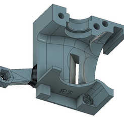 MK3_R3_extruder_cover_with_vertical_blower.PNG Free STL file Old blower style r3 extruder for Origenal Prusa MK3・3D printing model to download
