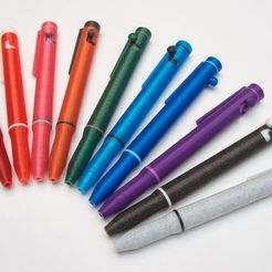 3DPens-7442.jpg 3D file 3D Printable Bolt Action Retractable Pen・Model to download and 3D print
