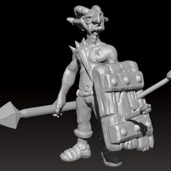 88f9954759681177783c7bda7d4a5102_display_large.jpg Free STL file Miniature - Goblin Soldier (2017)・3D printer model to download