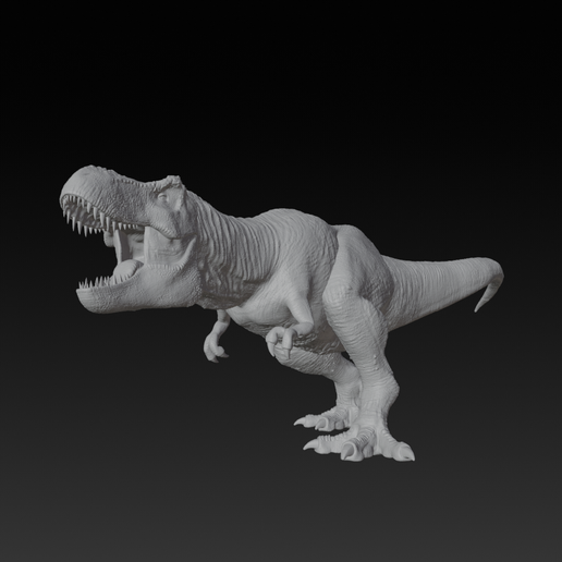 🦖 jurassic park tyrannosaurus rex CGI variant・ STL File