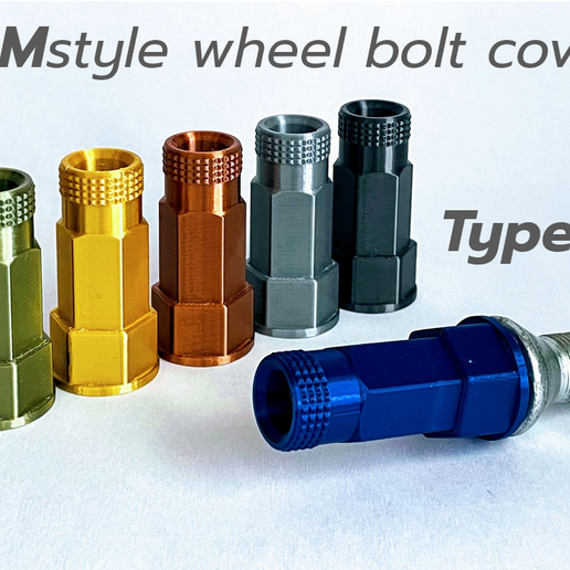 JDM style wheel lug nut/bolt cover type2 3D model