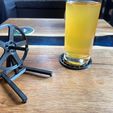 Real-photo-1.jpg Wheel (rim) drinks coasters