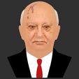 32.jpg Mikhail Gorbachev bust ready for full color 3D printing