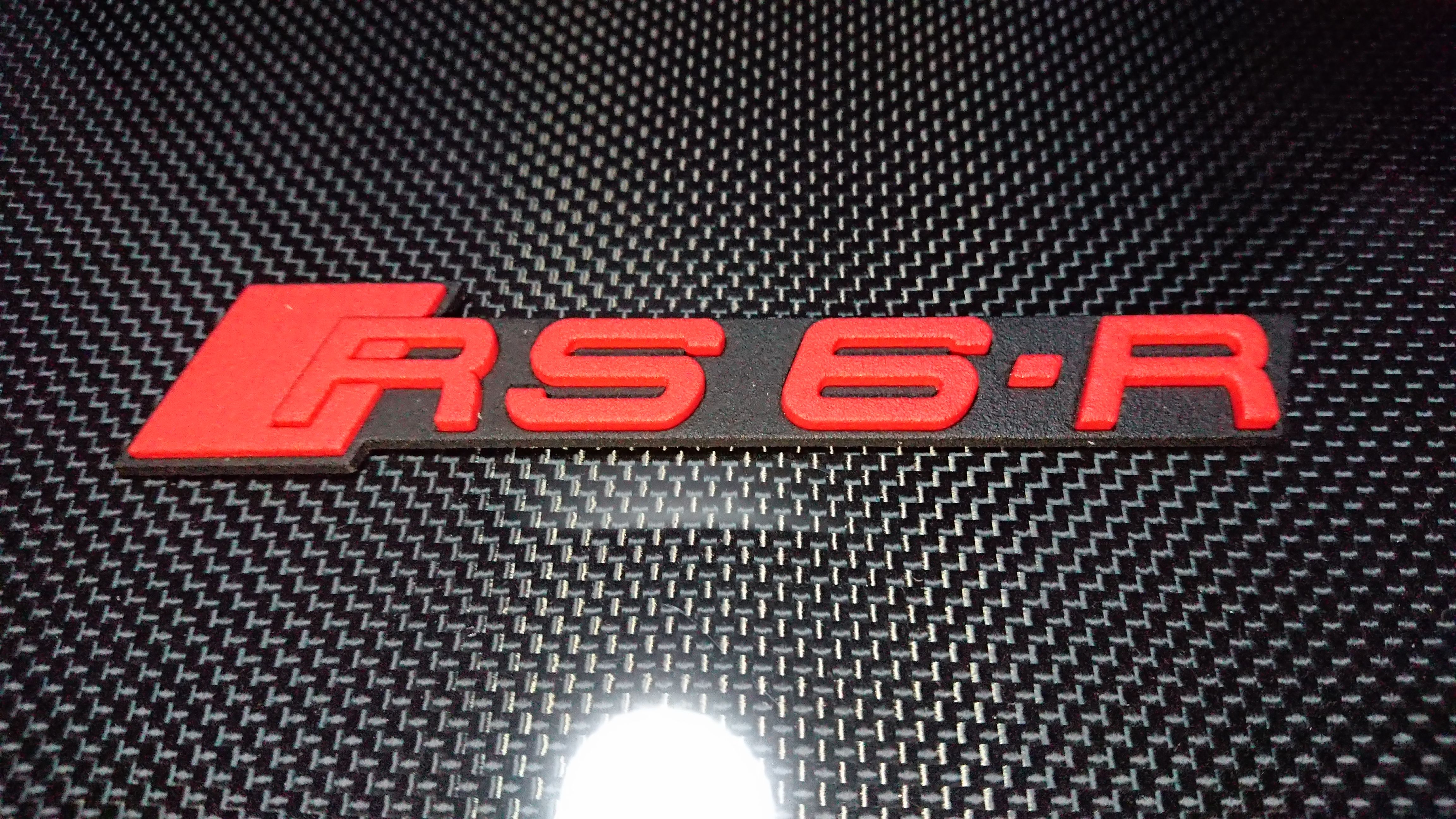 Logo Grille ABS Badge 3D Emblem 'S6' j For Audi 2005-2011 A6 A6L S6 RS6 C6 C7