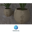 54.png Plant pot, small and large cylinder pattern - Plant pot, small and large cylinder pattern
