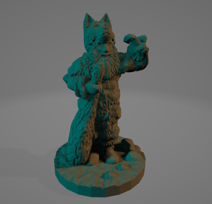 Paleolithic-Wolf-Warrior.png STL file Paleolithic Wolf Warrior・3D printer design to download, Ellie_Valkyrie