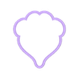 Huella de corazon - Contorno.STL Herz Pfote Ausstecher