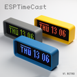 v1-retro.png ESPTimeCast WiFi-connected LED matrix clock and weather station (ESP8266 and MAX7219)
