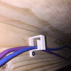 IMG_1484_-_Copy.JPG Free 3D file wire management bracket - small, simple, fast - model railroad・3D print design to download