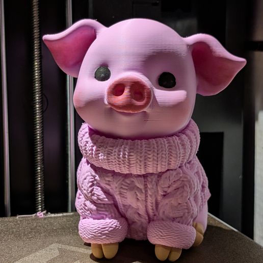 Cozy Piggy in a Sweater 🐷