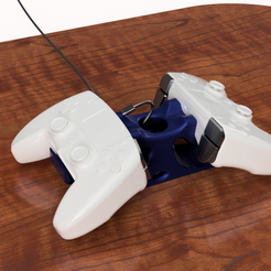 ps5-controller-v8.png Archivo STL gratuito Soporte para mando PS5 Impresión en su lugar・Objeto imprimible en 3D para descargar