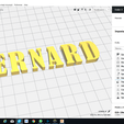 CURA.png BERNARD font uppercase 3D letters STL file
