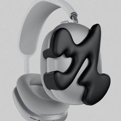 2023-01-25-16.33.02-1.jpg Archivo STL AirPods Max adjuntos "Abstract 002"・Diseño para descargar y imprimir en 3D
