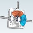 screenshot_02_preview_featured.jpg Free STL file Nema 17 right angle gearbox with spiral bevel gears・Design to download and 3D print