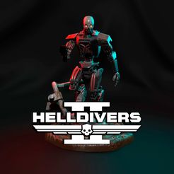 R14Ks.jpg Helldivers 2 Statue Full 2 heads game Automaton