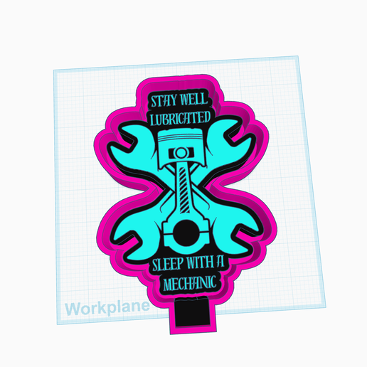 MECHANIC.png Mechanic Freshie STL
