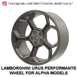 02.png Lamborghini Urus Performante Wheel for Alpha Models 1/24 scale