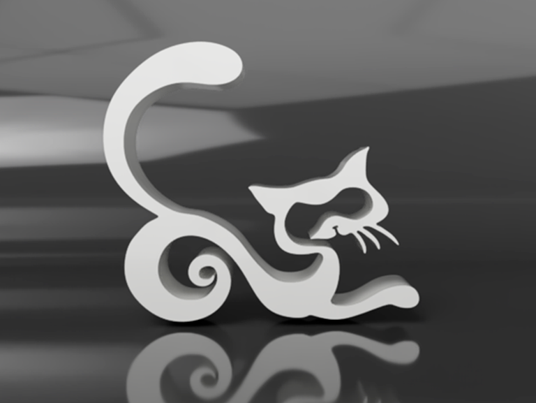 title.png Free STL file Cat・3D print model to download, petgreen