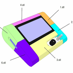 despiece.png Free STL file full graphic smart controller case for fabrikator mini・3D printable model to download