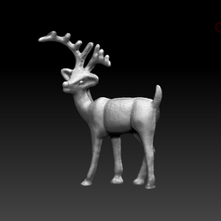 Screenshot-41.png Fichier STL Rudolph le renne au nez rouge prêt pour l'impression 3D・Objet pour impression 3D à télécharger