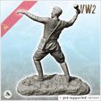 4.jpg Soviet assault soldier throwing a hand grenade (8) - (pre-supported version included) Soviet army WW2 Second World World East front Ostfront