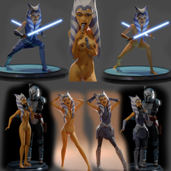 Full-bundle_00000.png Файл STL Ahsoka 18+ Model Bundle Pack・Дизайн 3D принтера для загрузки