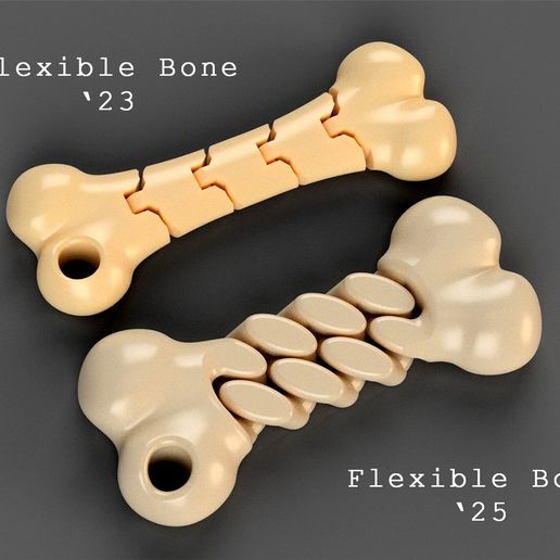 🦴 Flexible bone chain・ STL File for 3D printing・Cults