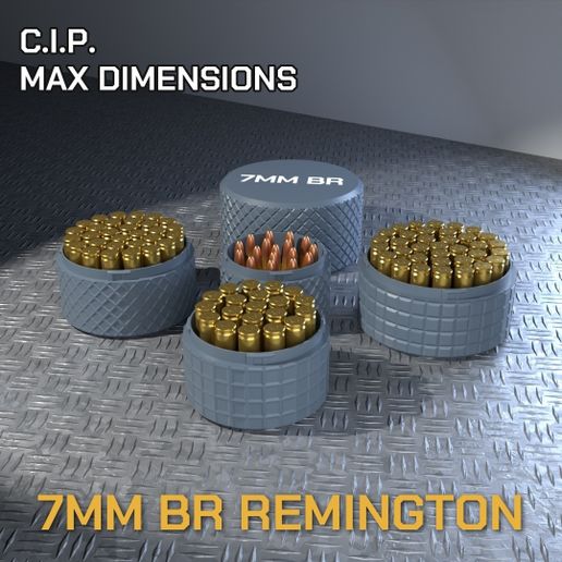 CBOX AMMO BOX 7mm BR Rem AMMUNITION STORAGE 80/90/100/110/120MM ROUND CASE ORGANIZER 7mm Benchrest Remington