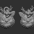 dfggjh.jpg christmas tree deer head decor
