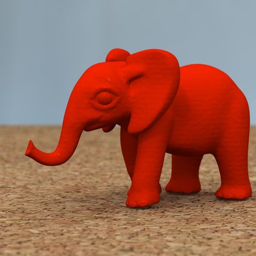 elephant_01.jpg Fichier STL bébé éléphant[HIGH-POLY]・Modèle à télécharger et à imprimer en 3D, bs3