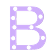 TrgerplatteKlein.stl Illuminated Letter B, illuminated letter B