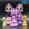CATRINA-06.jpg Catrina - Diseño tradicional mexicano impreso en su sitio, articulado y sin soportes