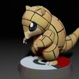 Sandshrew03.jpg SANDSHREW - FAN ART - POKÉMON FIGURINE - 3D PRINT MODEL