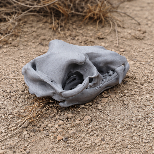 Grey Wolf Skull