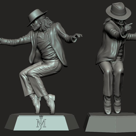 🕺 Michael Jackson Toe Stand dance move statue・ STL File